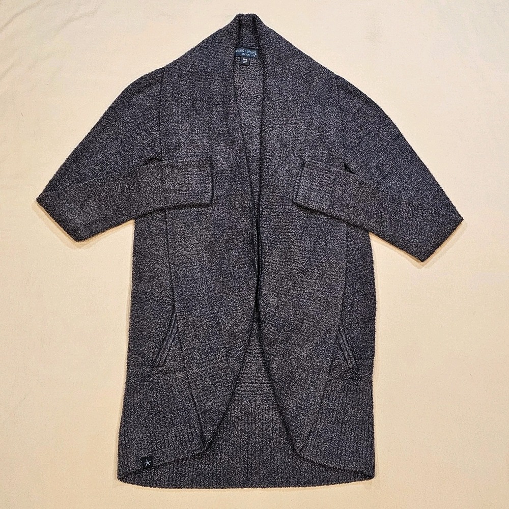 Barefoot Dreams CozyChic Lite Circle Cardi Charcol Gray Size XS/S